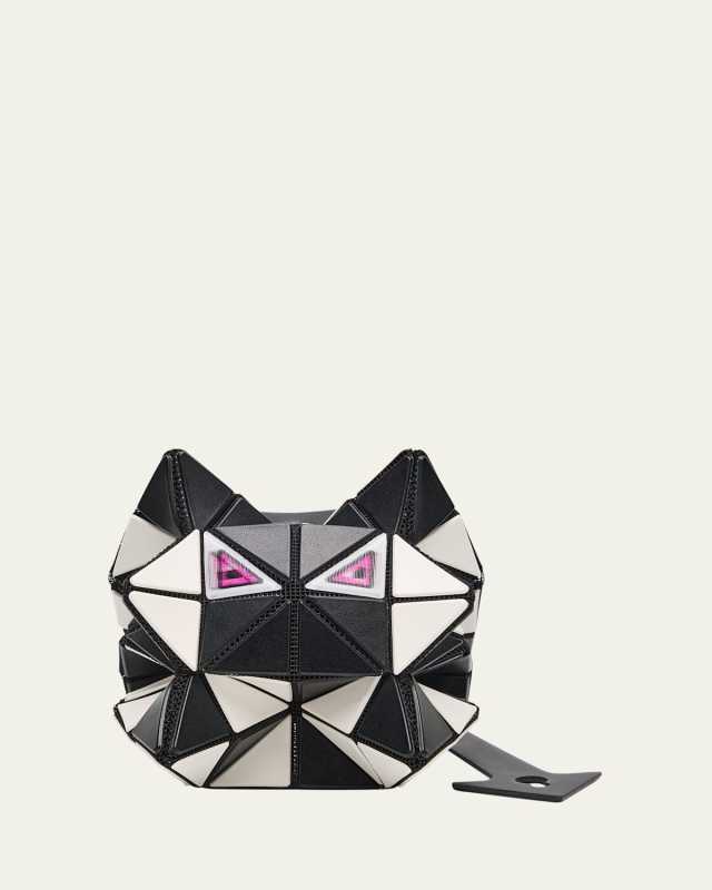 Meow Small Geometric Top-Handle Bag